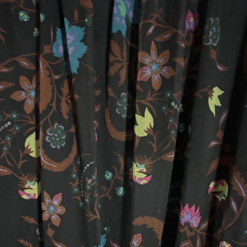 Free People Black Wildflower Honey Top Size M - Picture 3 of 6